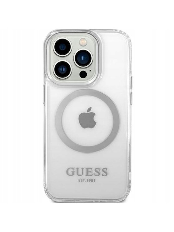 Guess Guess Etui na telefon Outline MagSafe Kolorowy