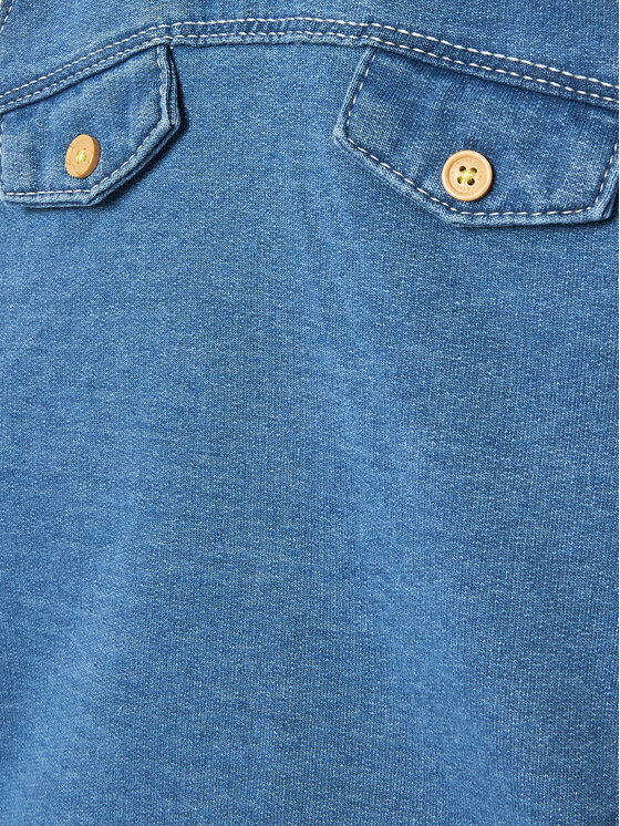 United Colors Of Benetton United Colors Of Benetton Jeans hlače z naramnicami 4BAYAT00G Modra Regular Fit