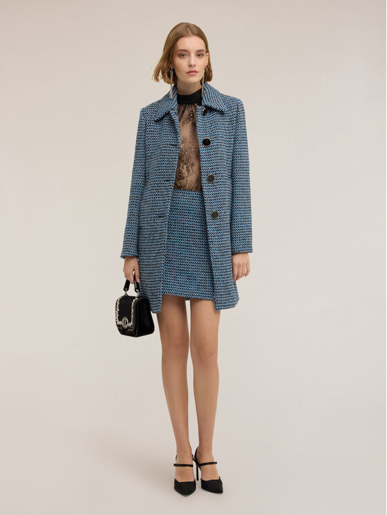 Motivi Motivi Cappotto invernale 0009Q000633N0R4 Turchese Regular Fit