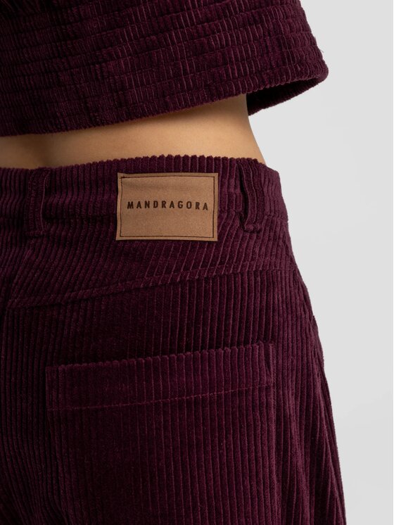 MANDRAGORA MANDRAGORA Dámské kalhoty Barro Červená Standard Fit