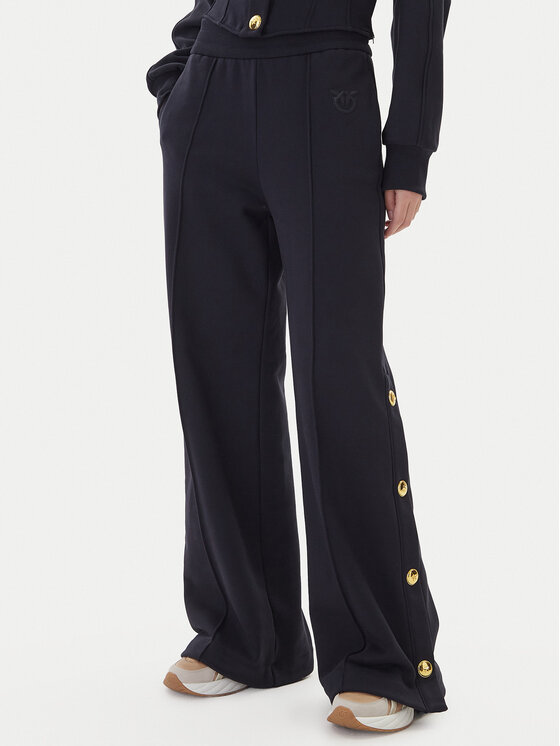 PINKO PINKO Teplákové kalhoty Pasticciato 105649 A2TC Tmavomodrá Regular Fit