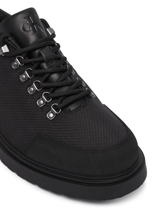 Calvin Klein Calvin Klein Pusbačiai Combat Hiking Shoe Mix Mat Wl HM0HM02248 Juoda