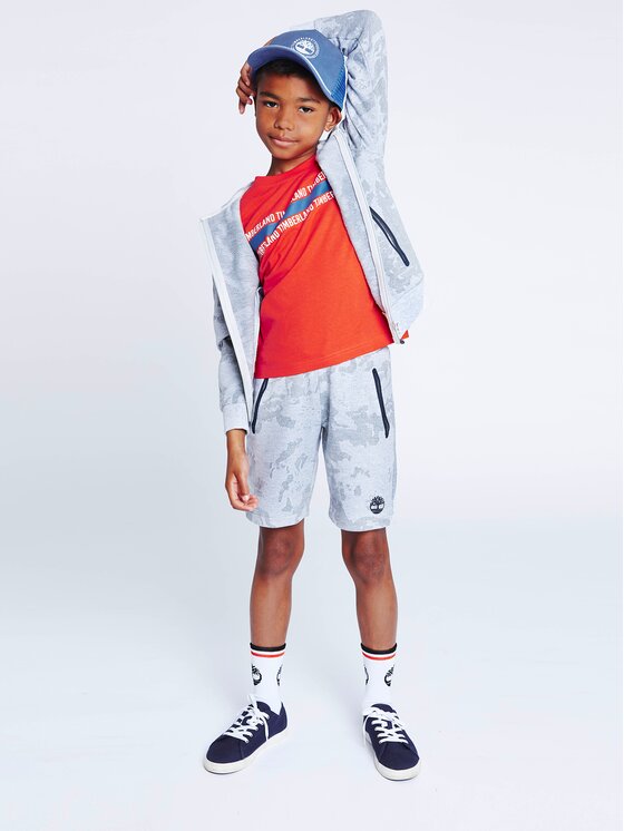 Timberland Mikina T25U15 S Sivá Regular Fit