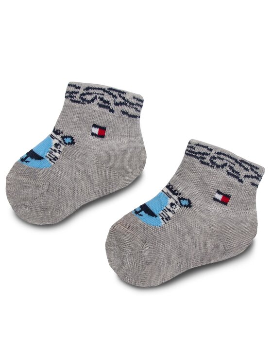 Tommy Hilfiger Tommy Hilfiger Комплект 3 чифта дълги чорапи детски 395006001 Тъмносин