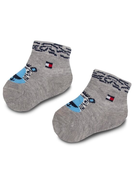 Tommy Hilfiger Tommy Hilfiger Sada 3 párů dětských vysokých ponožek 395006001 Tmavomodrá