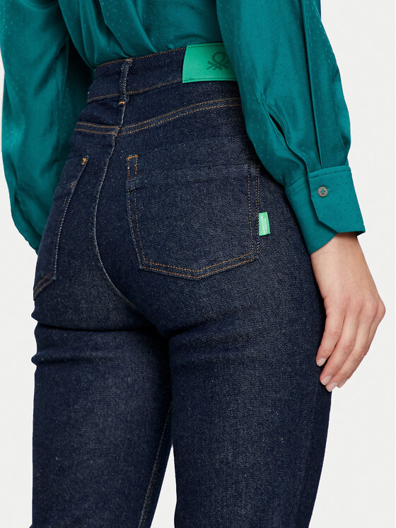 United Colors Of Benetton United Colors Of Benetton Jeans hlače 478WDF07A Mornarsko modra Flare Fit