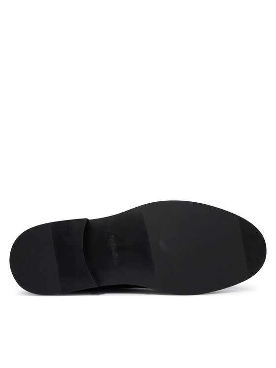Calvin Klein Calvin Klein Nizki čevlji Ess Rubber Derby Lth HM0HM02056 Temno rjava
