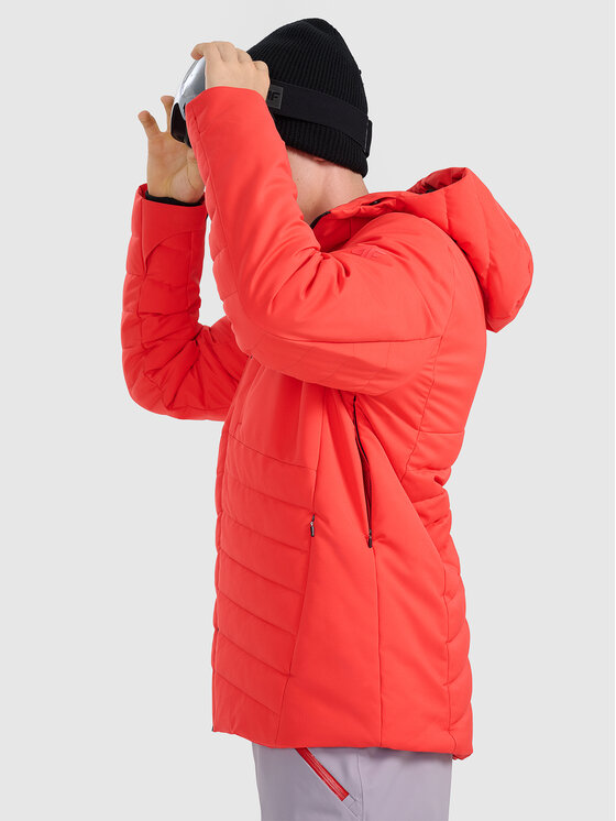 4F 4F Kurtka narciarska SKIWEAR Czerwony Regular Fit