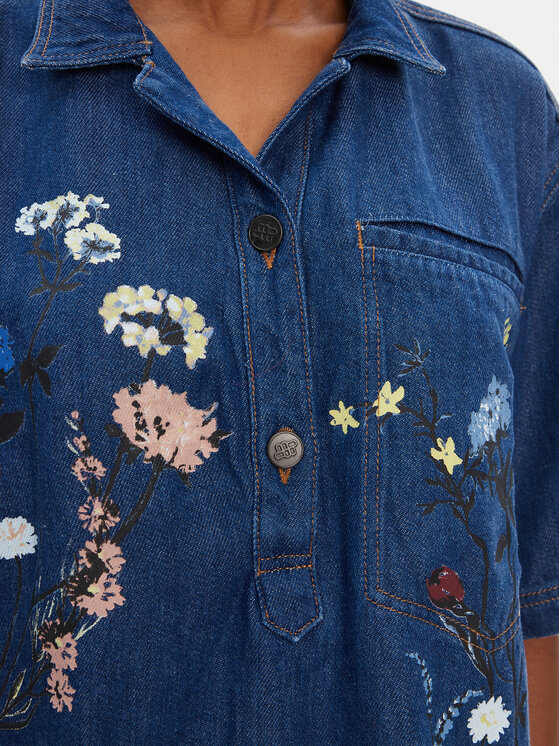 Munthe Munthe camicia di jeans Phor 252100525203 Blu Loose Fit