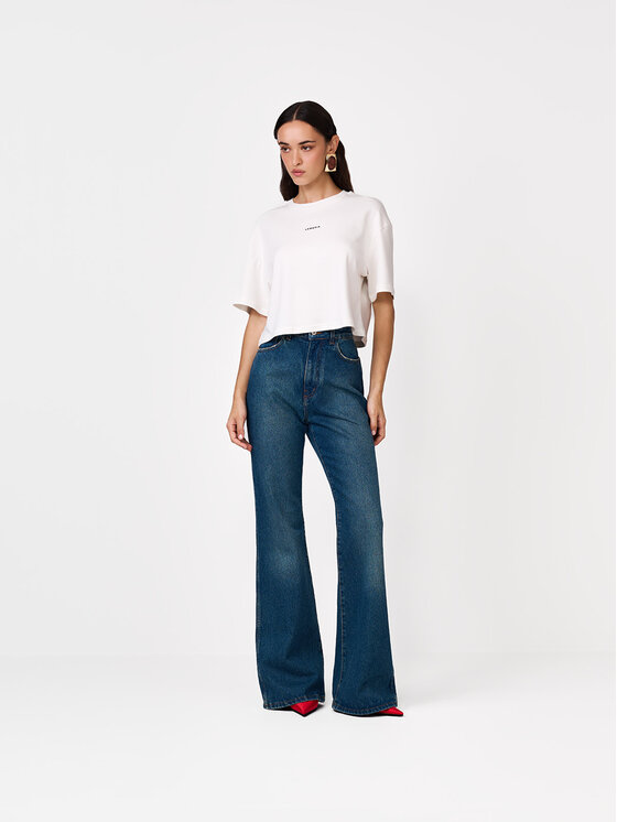 La Mania La Mania T-shirt TOLA Crema Basic Fit