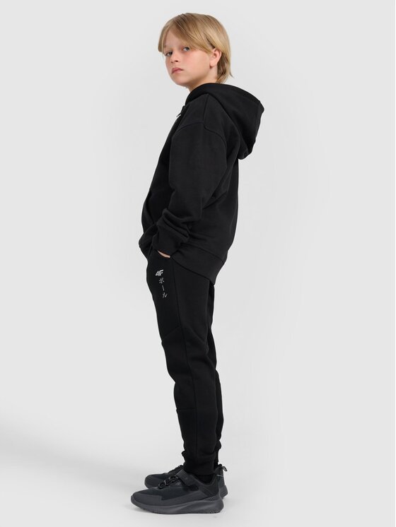 4F 4F Pantaloni da tuta 4FJRAW25TTROM1663-20S Nero Loose Fit