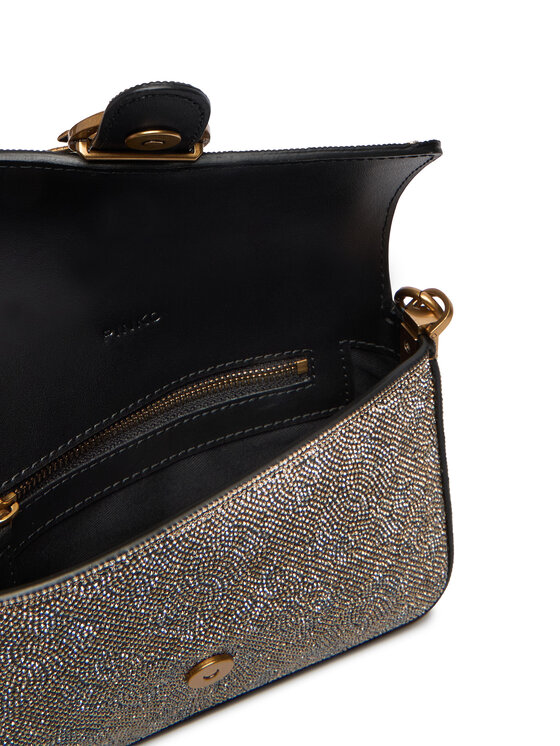 PINKO PINKO Handtasche Love One Slouchy Baby AI 25-26 PCPL 105353 105353 Goldfarben