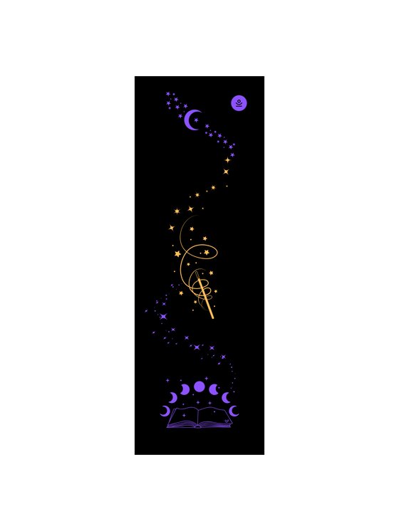 Moonholi Moonholi Mata do ćwiczeń MAGIC WAND Czarny