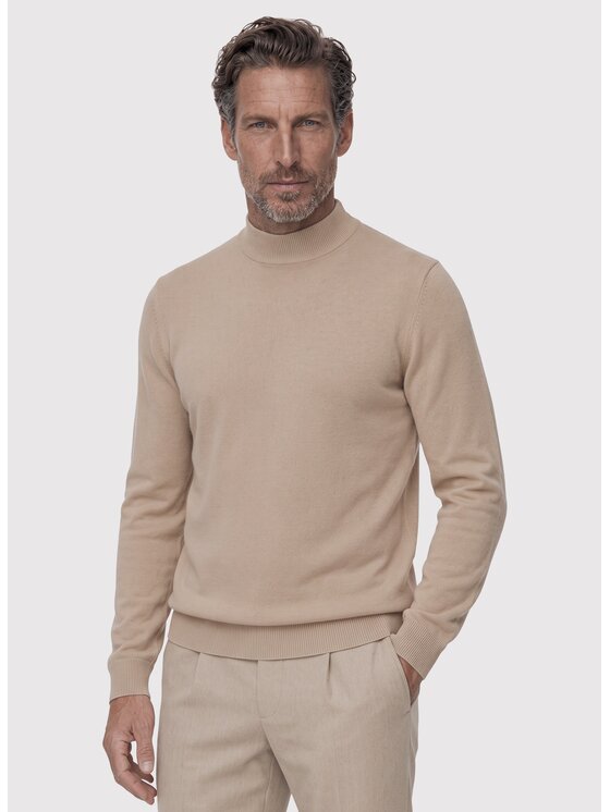 Pako Lorente Pako Lorente Sweter P26WN-2X-009 Beżowy Regular Fit