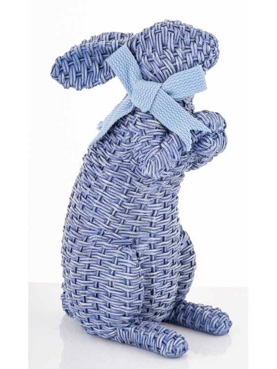 MIAhome MIAhome Figurka królika 27x11,5x15,5 cm AFICO Niebieski