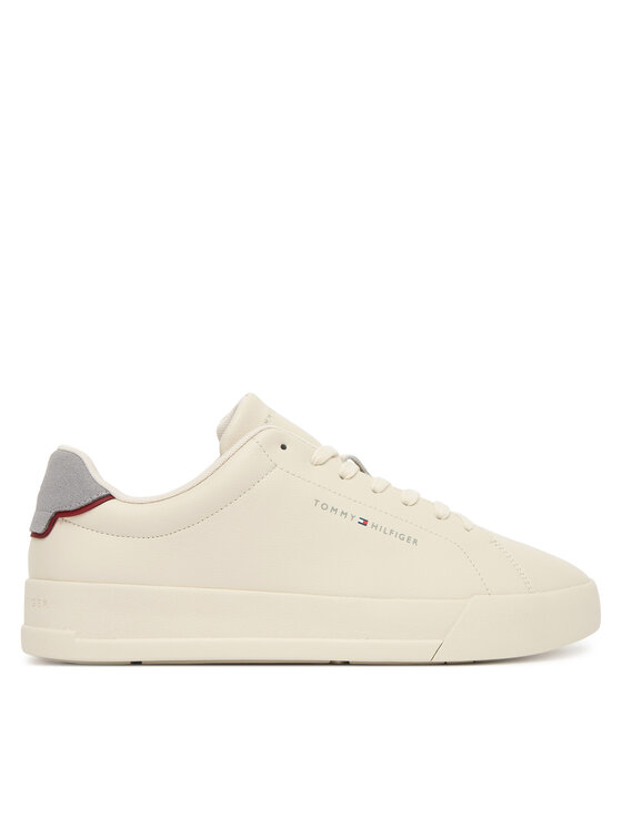 Sneakers Tommy Hilfiger Th Court Detail Ess FM0FM05367 Écru