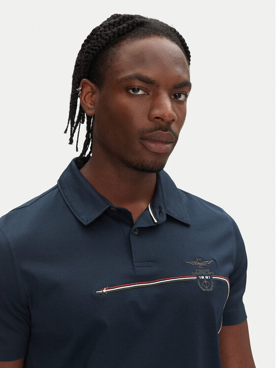 Aeronautica Militare Aeronautica Militare Polo marškinėliai 251PO1862J682 Tamsiai mėlyna Regular Fit