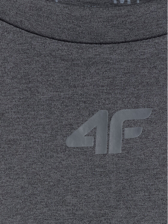 4F 4F Koszulka techniczna MULTI ACTIVE Szary ciemny Slim Fit