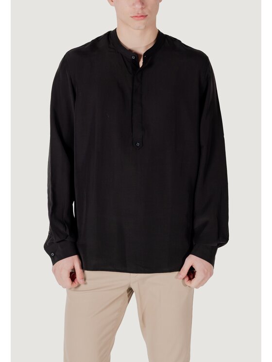 Antony Morato Antony Morato Πουκάμισο KILIS RELAXED FIT Μαύρο Relaxed Fit