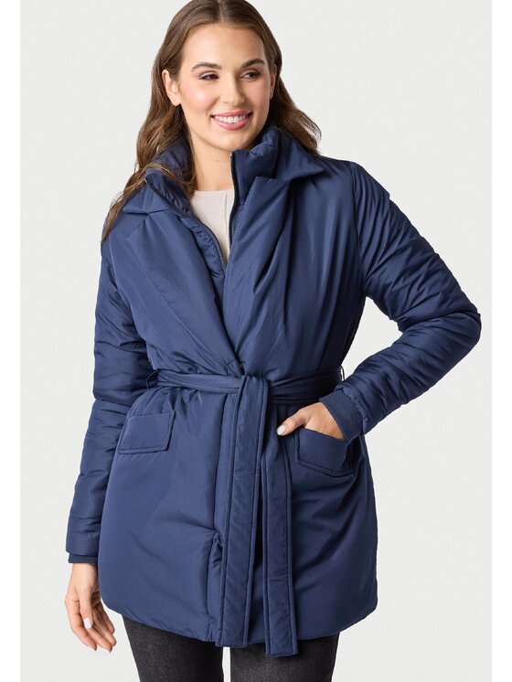 QUIOSQUE QUIOSQUE Zimné bundy QUIOSQUE 9VS002802 Tmavomodrá Regular Fit