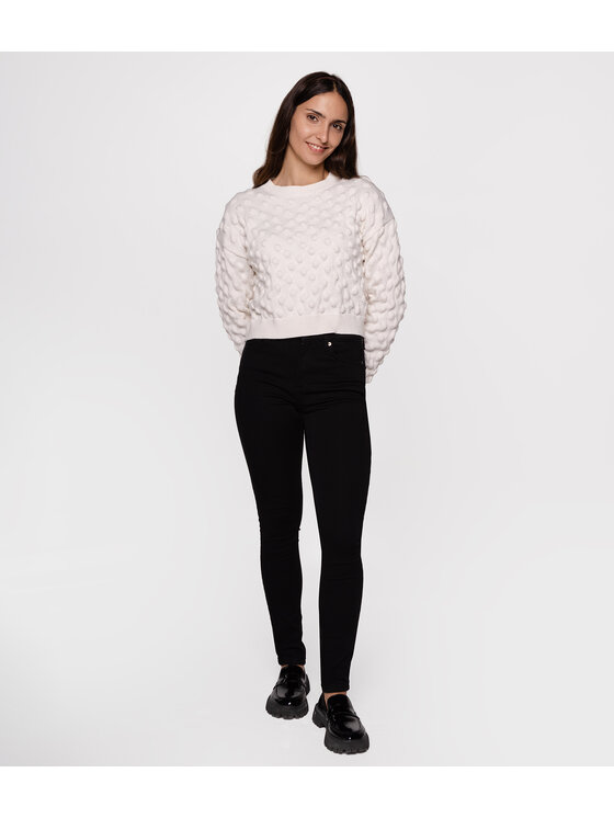 Lee Cooper Lee Cooper Jeansy SCARLET 8151 Czarny Skinny Fit