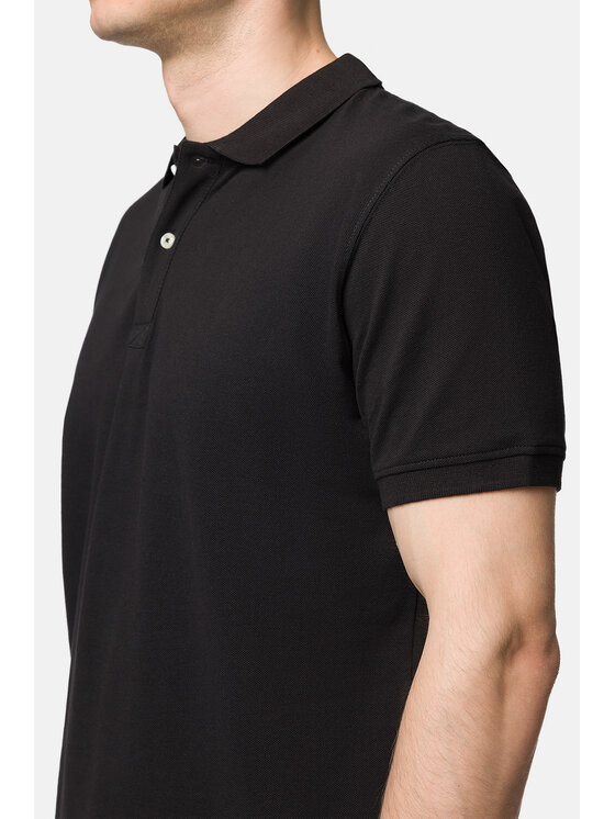 Lancerto Lancerto Polo Blake PO073123000015 Czarny Regular Fit