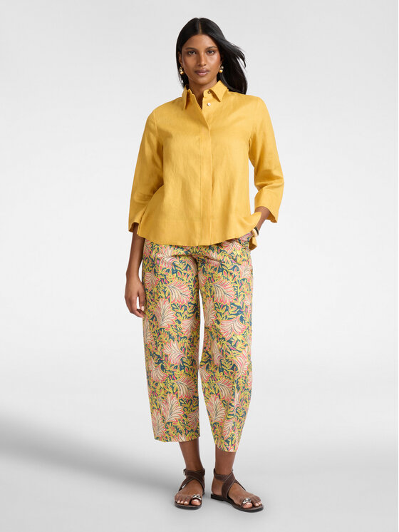 Elena Mirò Elena Mirò Koszula 5013P000322N018 Żółty Boxy Fit