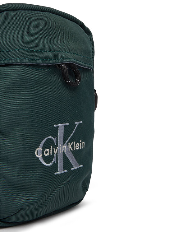 Calvin Klein Calvin Klein Borsellino Bold Logo Nylon Slim Reporter LV04D3231G Verde