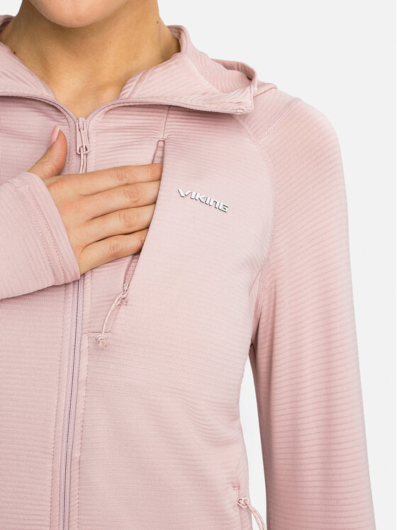 Viking Viking Bluza Birger Lady Hoodie Różowy jasny Reglan Fit