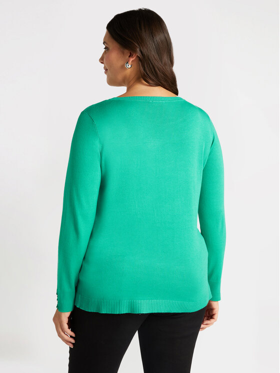 Fiorella Rubino Fiorella Rubino Maglione M409L007770N015 Turchese Regular Fit