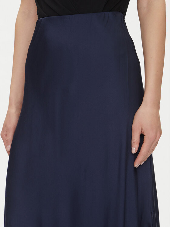 Fracomina Fracomina Spódnica midi FJ25SG2003W45101 Granatowy Regular Fit