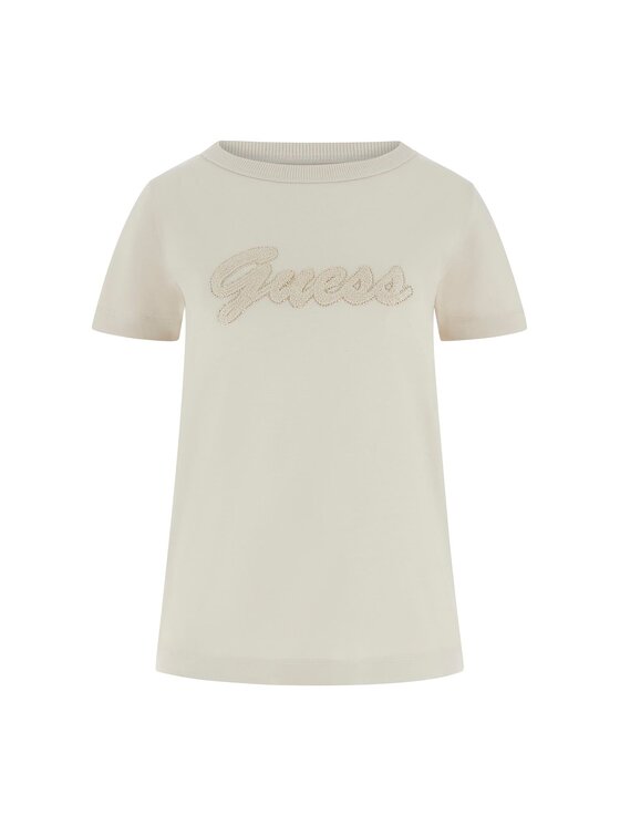 Guess Guess T-Shirt 181234 Μπεζ Classic Fit