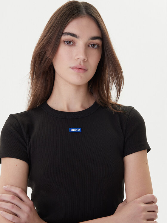 HUGO Hugo Marškinėliai Baby 50510749 Juoda Slim Fit