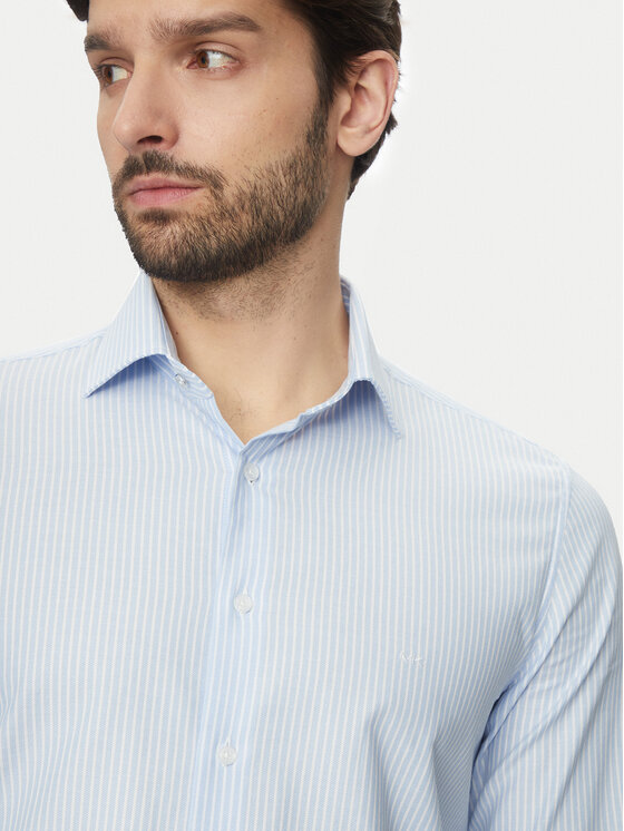 Michael Kors Michael Kors Сорочка MK0DS01408 Блакитний Slim Fit