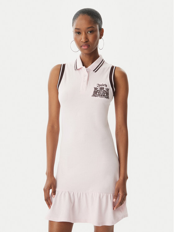 Juicy Couture Rochie de vară Juicy Peplum JCGED126016 Roz Regular Fit