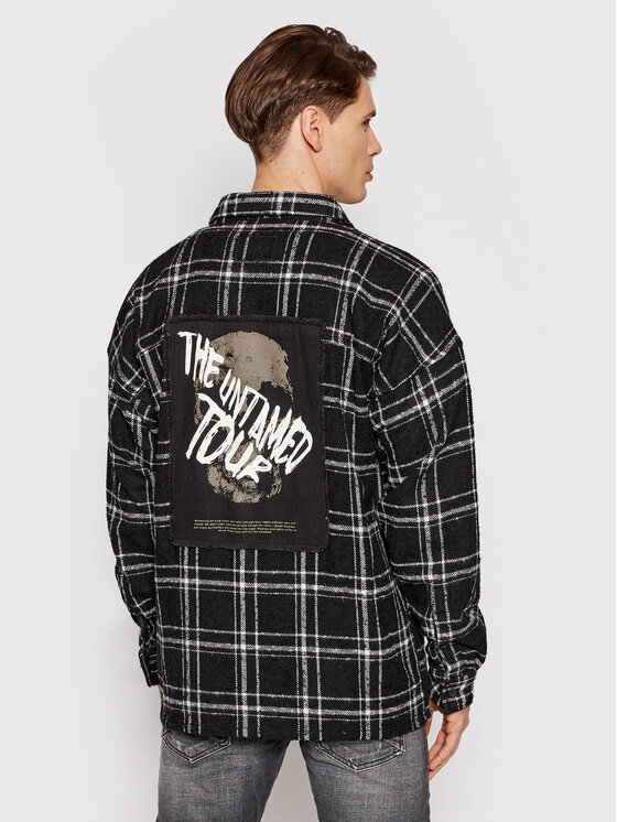 Young Poets Society Young Poets Society Риза Jonte Patch 106469 Черен Regular Fit