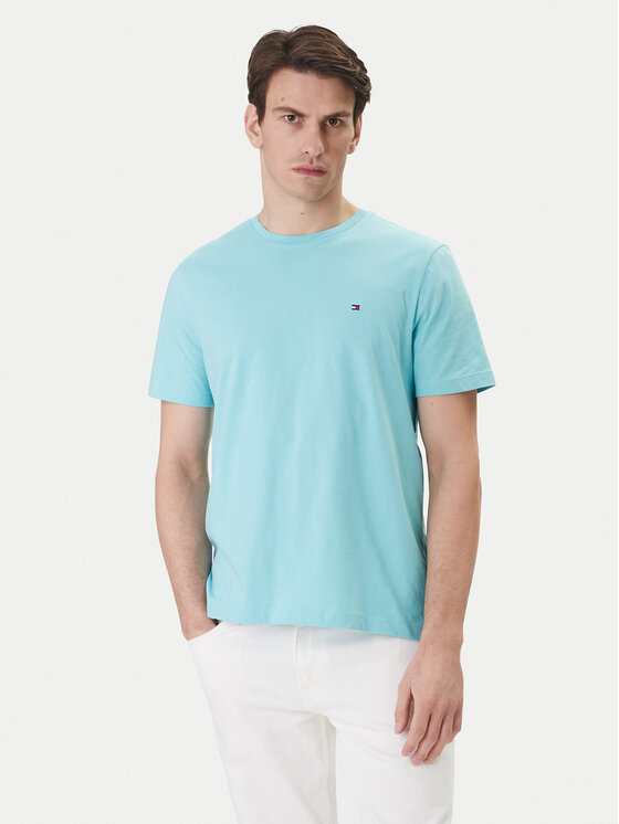 Tommy Hilfiger Tricou Ess Seasonal MW0MW39995 Turcoaz Regular Fit