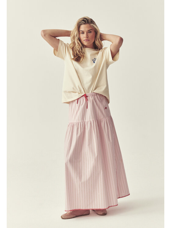 TATUUM TATUUM Spódnica midi CORI Różowy Flare Fit