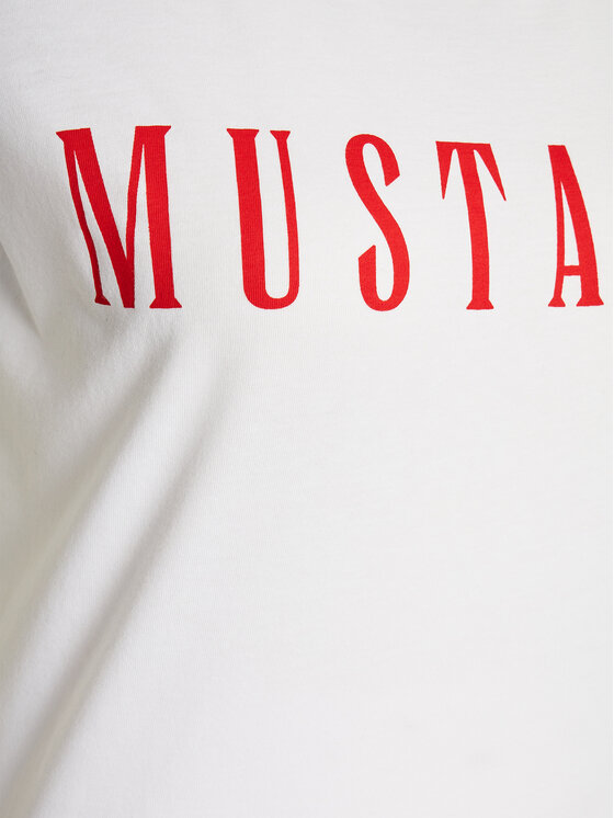 Mustang Mustang T-Shirt Aliina 1013222 Biały Regular Fit
