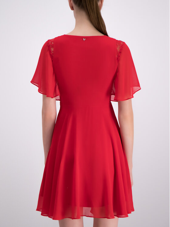 Guess Guess Φόρεμα καλοκαιρινό W93K80 W8SL0 Κόκκινο Regular Fit