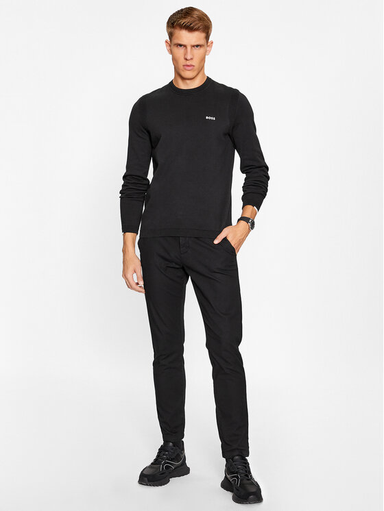 BOSS Boss Pulover Ever-X_Cn 50498539 Negru Regular Fit