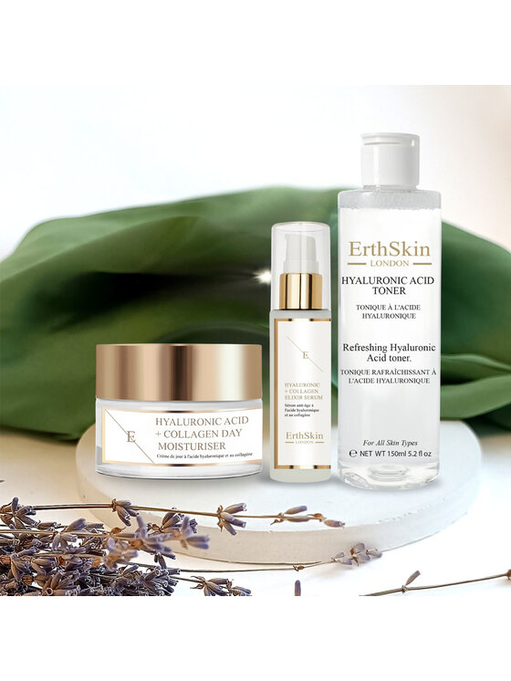 Erthskin London Erthskin London Tonik HA + Krem Dzienny Serum