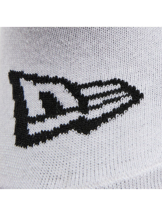 New Era New Era Комплект 3 чифта къси чорапи унисекс Flag Sneaker Sock 13113638 Бял