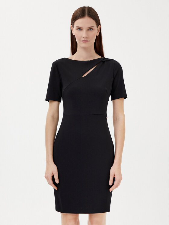 Calvin Klein Koktejlové šaty K20K208174 Čierna Regular Fit