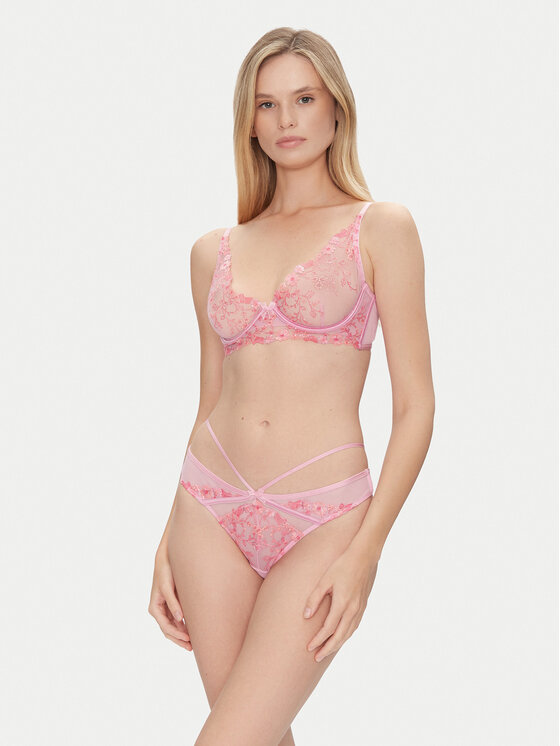 Hunkemöller Hunkemöller Nedrček s kostjo Lillia 204597 Vijolična