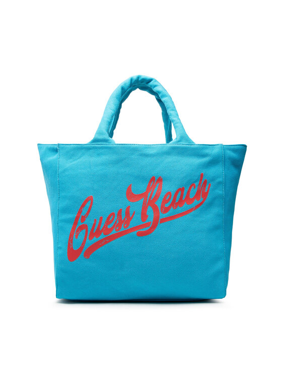 Guess Guess Сумка Canvas Beach Bag E2GZ03 WO00F Голубий