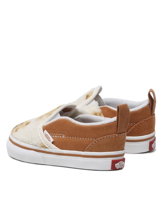 Tan suede clearance slip on vans