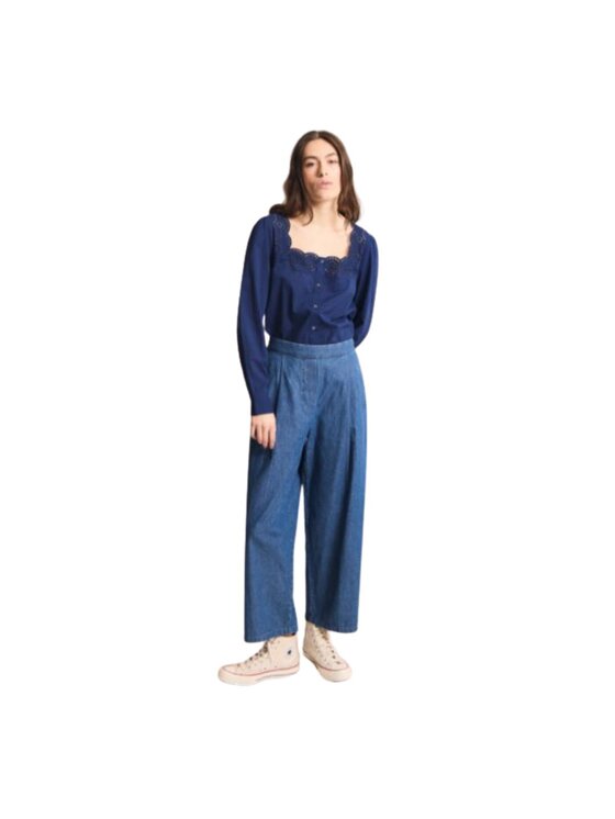 ICHI ICHI Bluzka Camicia ihrahela sh Niebieski Regular Fit