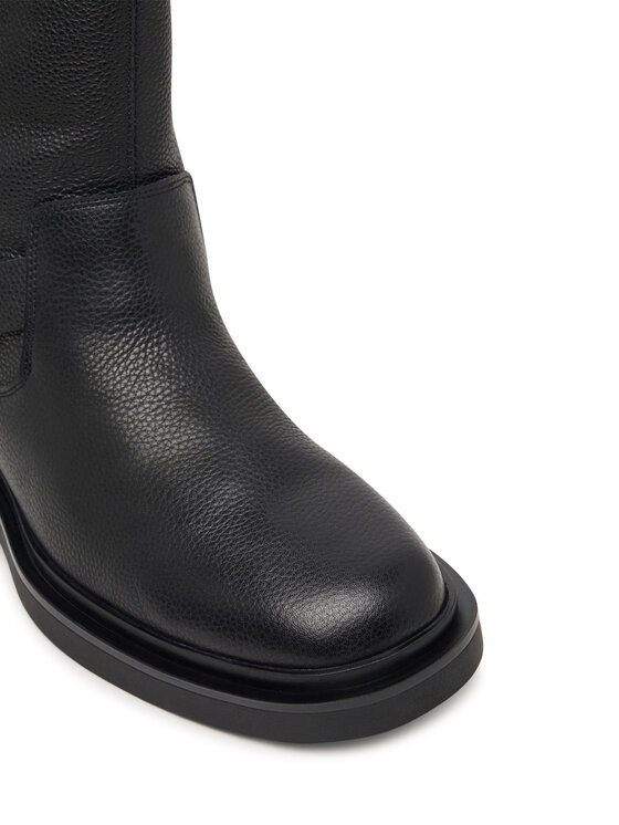 Calvin Klein Calvin Klein Stivali Sq Rubber Boot Buckle Lth HM0HM02353 Nero