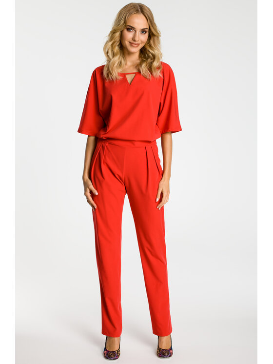 Made of Emotion Made of Emotion Jumpsuit M334 Rosso Custom Fit